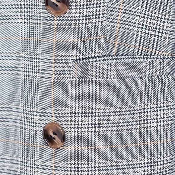 New Gray Plaid Women's Blazer - Picture 6 of 12